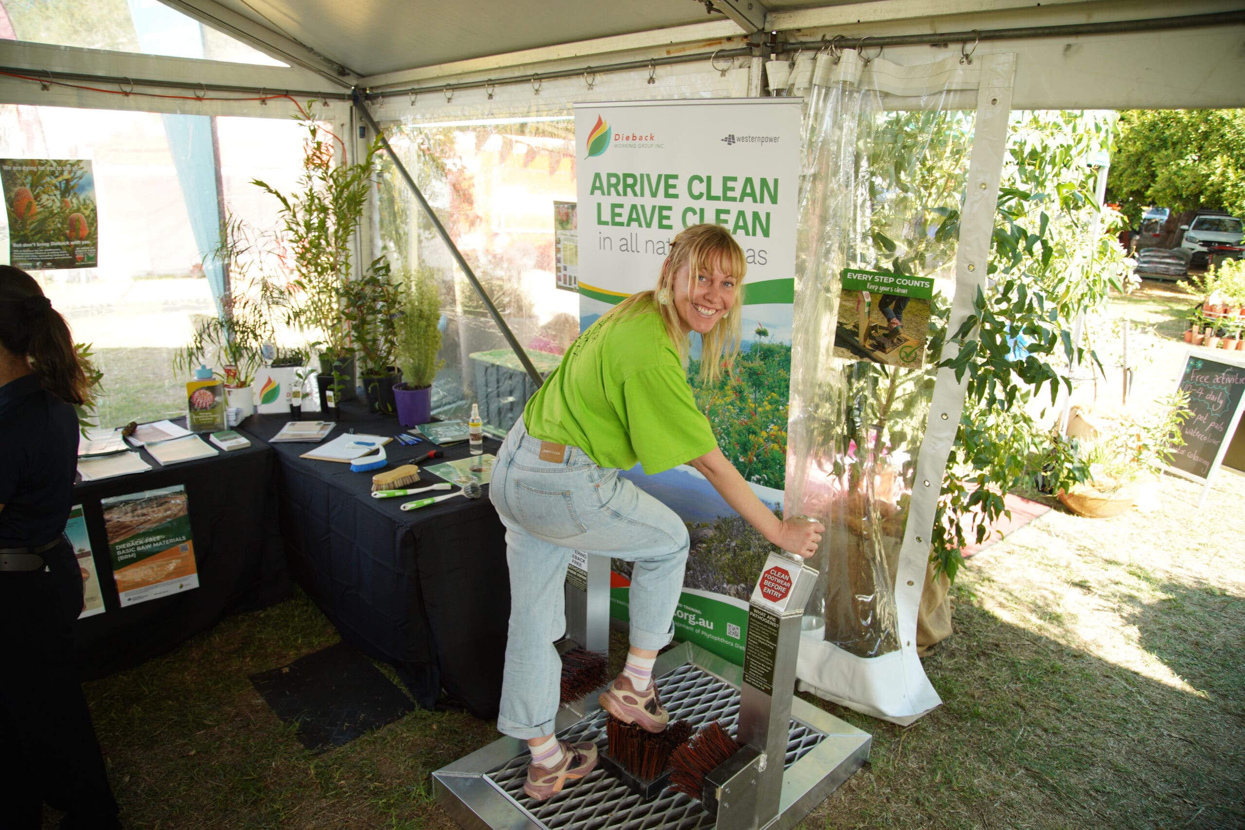 Perth Garden Show 2 Boot Cleaning Station At The Perth Garden Show